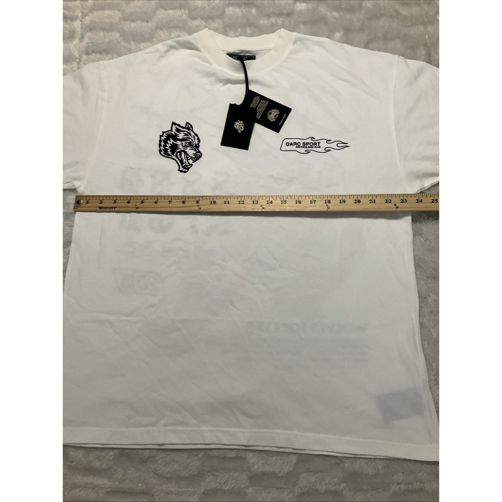 Darc Sport Mens White Large Wolves Club Premium Vintage Tee NWT Limited 1934 - Picture 8 of 10